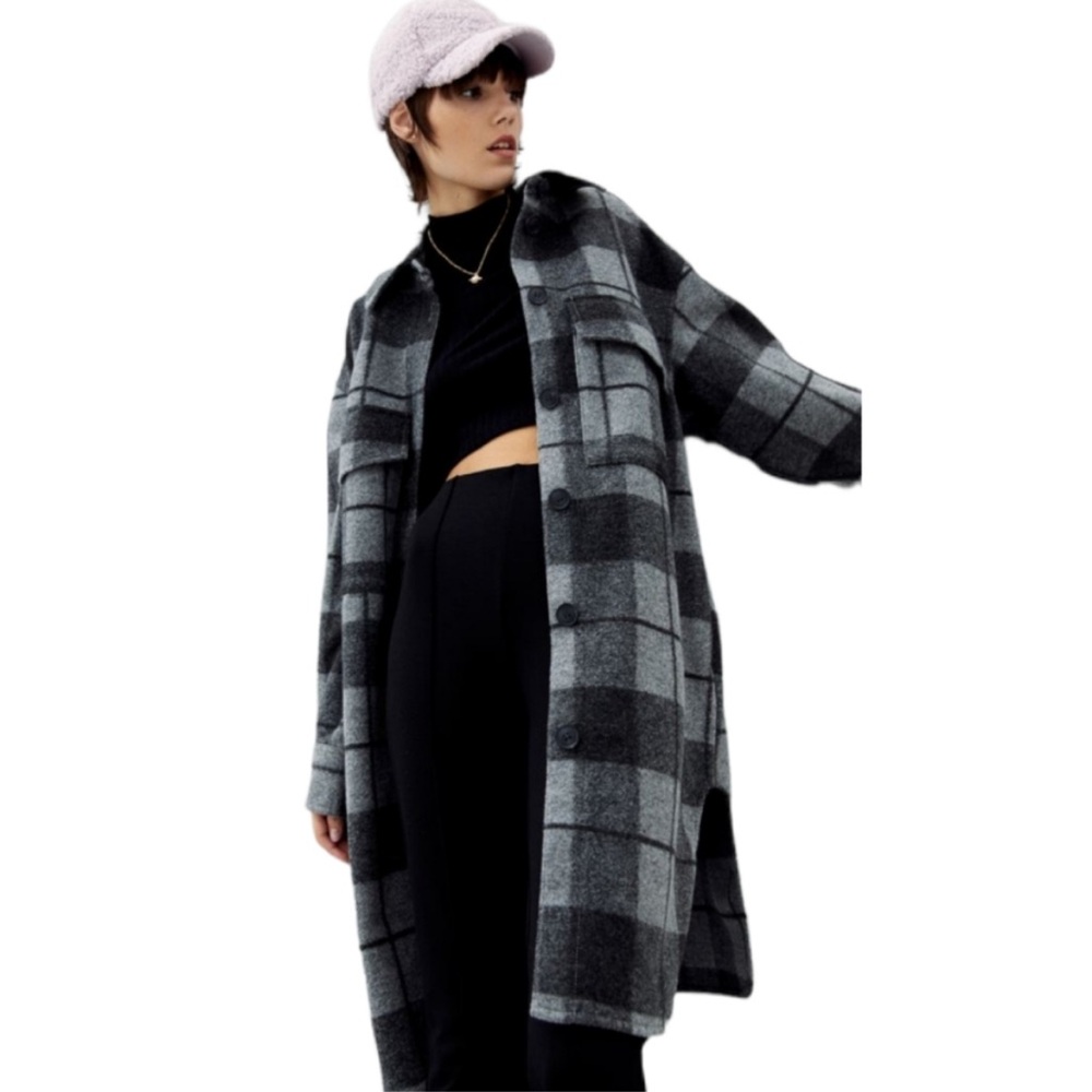NEW H&M Knee-length Shacket Dress Sz S